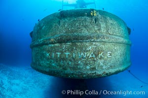 USS Kittiwake wreck, sunk off Seven Mile Beach on Grand Cayman Island to form an underwater marine park and dive attraction