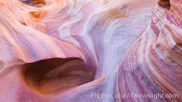 Striated sandstone formations, layers showing eons of geologic history. Valley of Fire State Park, Nevada, USA, natural history stock photograph, photo id 26507