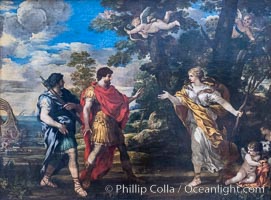 Venus as Huntress Appears to Aeneas, Cortona, Musee du Louvre, Paris, France
