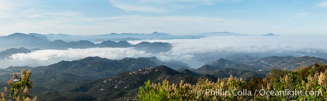 View from Iron Mountain, over Poway and San Diego