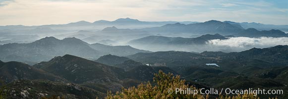 View from Iron Mountain, over Poway and San Diego