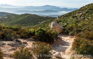 View from Iron Mountain, over Poway and San Diego