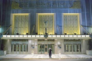 Lonely doorman at the Hotel Waldorf Astoria, Manhattan, New York City