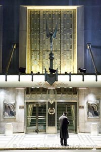 Lonely doorman at the Hotel Waldorf Astoria, Manhattan, New York City