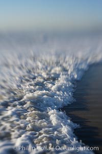 Wave washes ashore.