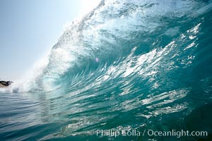 Backlit wave, the Wedge, The Wedge, Newport Beach, California