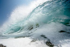 Backlit wave, the Wedge, The Wedge, Newport Beach, California