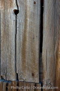 Weathered wood and nails, Kelley Building on Green Street, Bodie State Historical Park, California