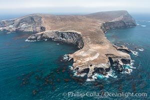 Webster Point, Santa Barbara Island, aerial photograph