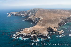 Webster Point, Santa Barbara Island, aerial photograph