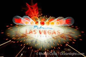Welcome to Fabulous Las Vegas.  What happens in Vegas stays in Vegas. Nevada, USA, natural history stock photograph, photo id 20698