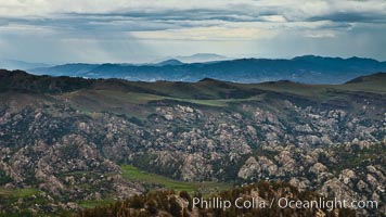 White Mountains and storm clouds, near Patriarch Grove, White Mountains, Inyo National Forest