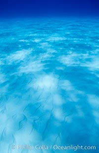 Sunlight spreads across broad sand plains, trochoidal patterns