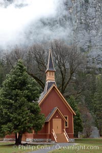 Yosemite Chapel, Yosemite's oldest structure, Yosemite National Park, California