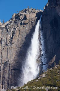 Yosemite Falls viewed from Cook's Meadow, Yosemite National Park, California