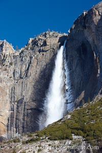 Yosemite Falls viewed from Cook's Meadow, Yosemite National Park, California