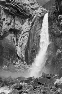 Lower Yosemite Falls in spring.