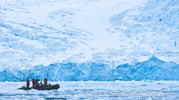 Zodiac cruising in Antarctica