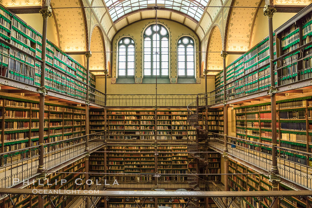 The Rijksmuseum Research Library, Amsterdam. Holland, Netherlands, natural history stock photograph, photo id 29455