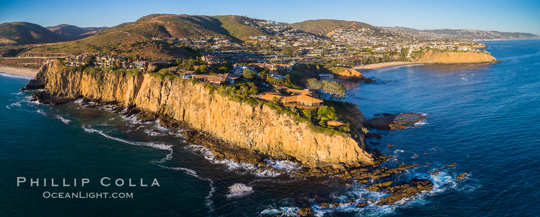 Abalone Point and Cameo Cove, Laguna Beach, Aerial Photo. California, USA, natural history stock photograph, photo id 38146