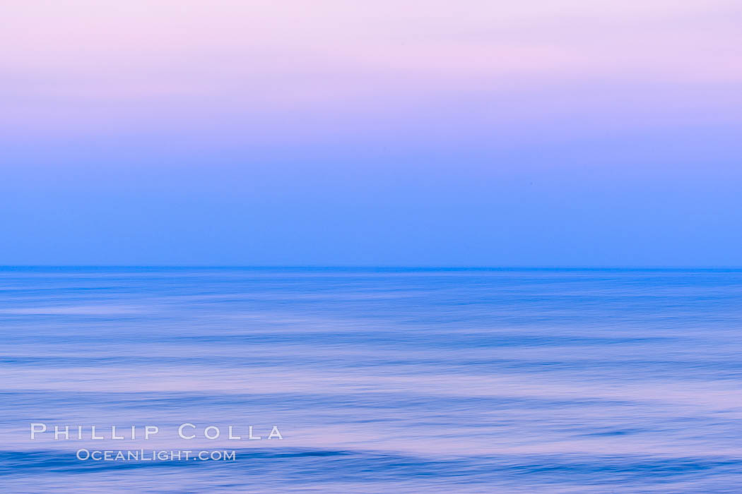 Windansea Waves and Earthshadow, abstract, motion blur and pre-dawn earthshadow colors. La Jolla, California, USA, natural history stock photograph, photo id 37678