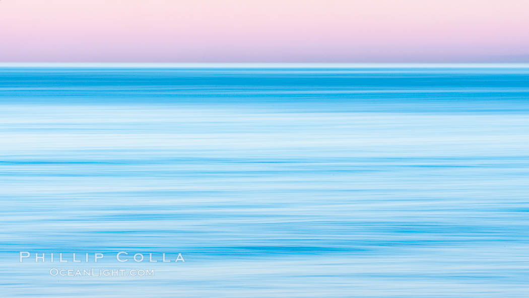 Windansea Waves and Earthshadow, abstract, motion blur and pre-dawn earthshadow colors. La Jolla, California, USA, natural history stock photograph, photo id 37668