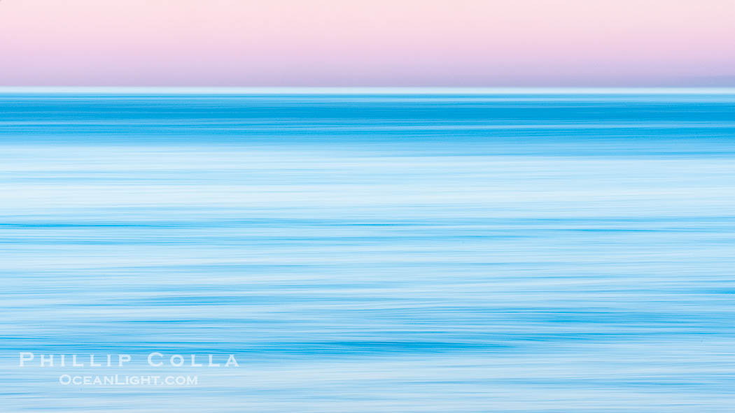 Windansea Waves and Earthshadow, abstract, motion blur and pre-dawn earthshadow colors., natural history stock photograph, photo id 37668