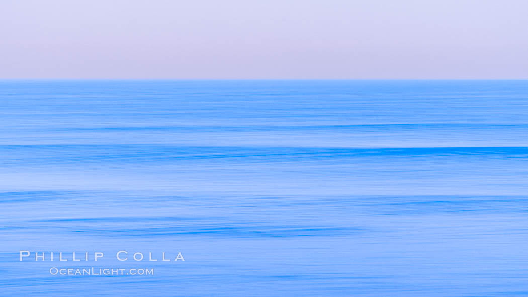 Windansea Waves and Earthshadow, abstract, motion blur and pre-dawn earthshadow colors. La Jolla, California, USA, natural history stock photograph, photo id 37675