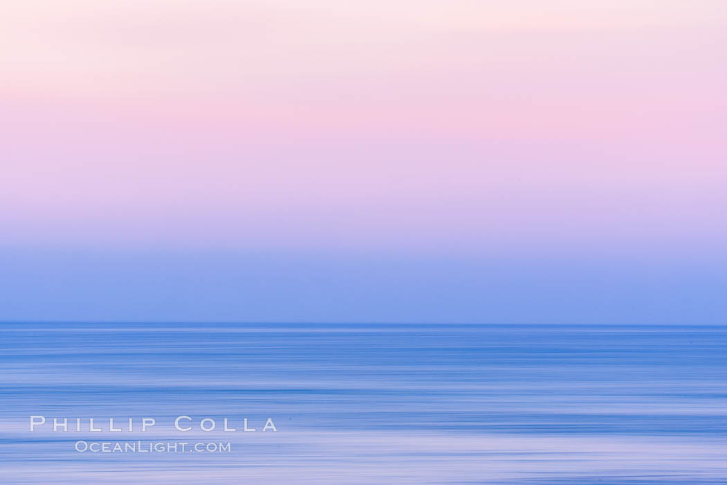 Windansea Waves and Earthshadow, abstract, motion blur and pre-dawn earthshadow colors. La Jolla, California, USA, natural history stock photograph, photo id 37679