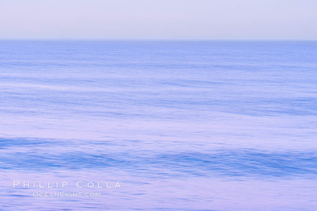 Windansea Waves and Earthshadow, abstract, motion blur and pre-dawn earthshadow colors. La Jolla, California, USA, natural history stock photograph, photo id 37677