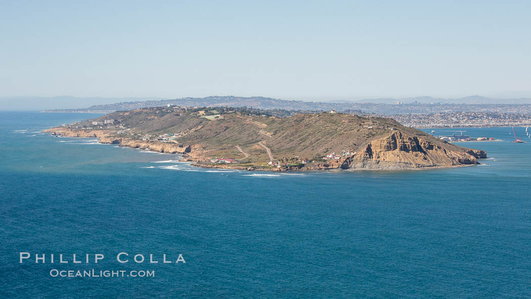 Aerial Photo of Cabrillo State Marine Reserve, Point Loma, San Diego. California, USA, natural history stock photograph, photo id 30640