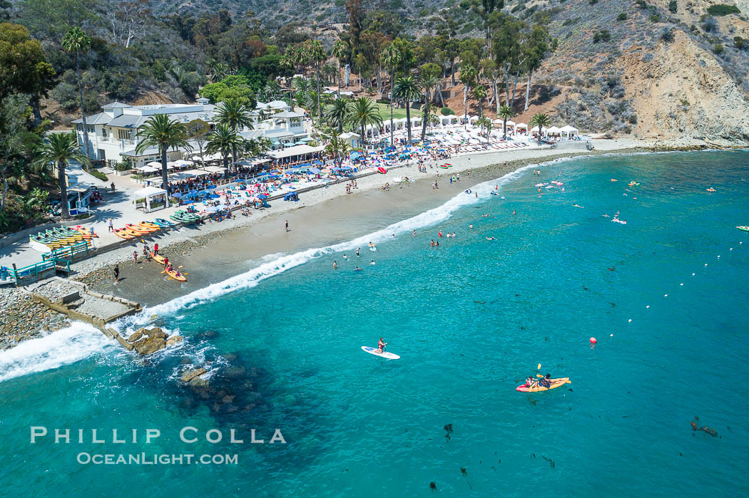 Aerial Photo of Descanso Cove, Catalina Island, Avalon, California