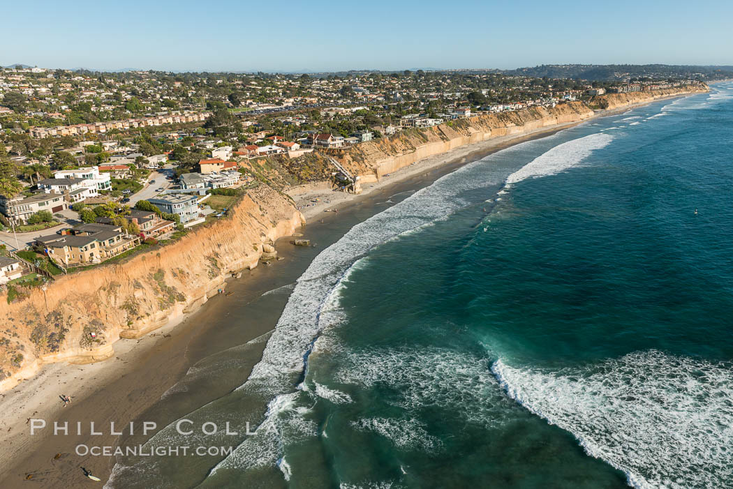 Aerial Photo of Fletcher Cove and Solana Beach. California, USA, natural history stock photograph, photo id 30794