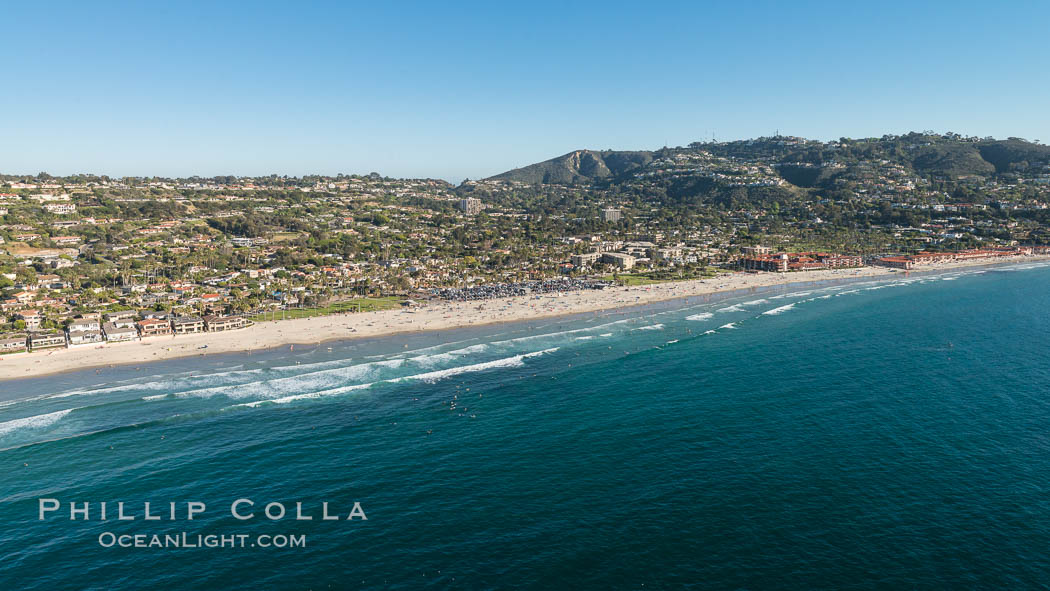 Aerial Photo of La Jolla Shores and Mount Soledad, California