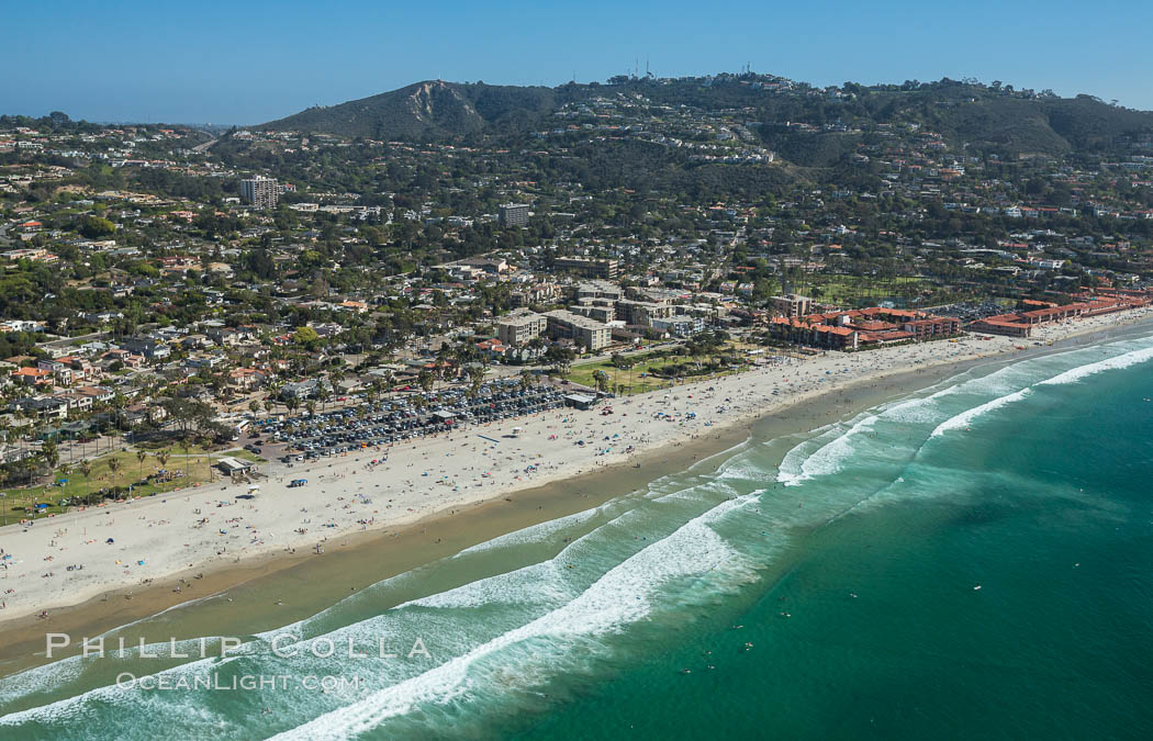 Aerial Photo of La Jolla Shores Beach. California, USA, natural history stock photograph, photo id 30823