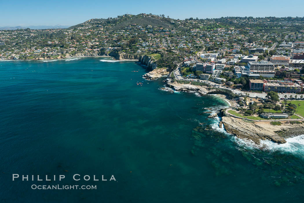 Aerial Photo of Matlahuayl State Marine Reserve (SMR), La Jolla Shores Beach. California, USA, natural history stock photograph, photo id 30634