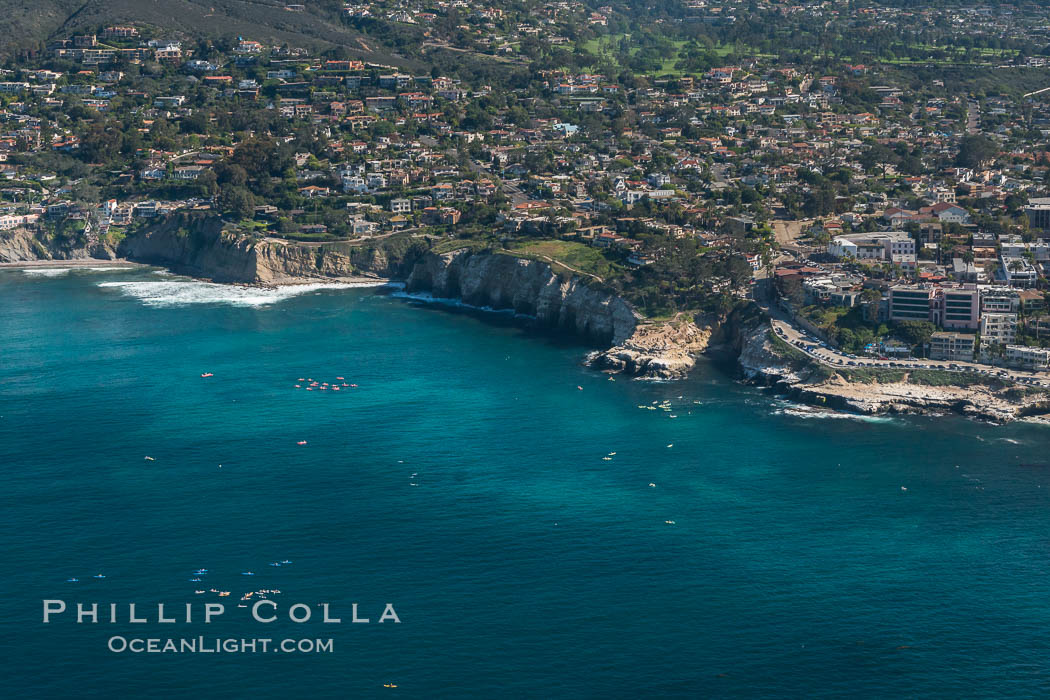 Aerial Photo of Matlahuayl State Marine Reserve (SMR), La Jolla Shores Beach. California, USA, natural history stock photograph, photo id 30636