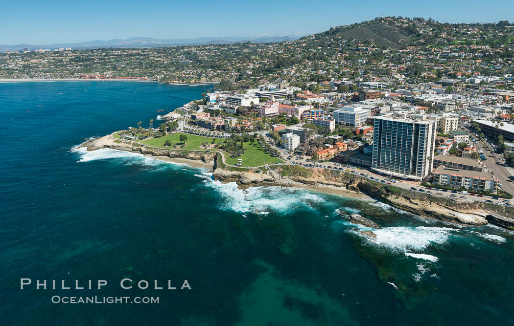 Aerial Photo of Matlahuayl State Marine Reserve (SMR), La Jolla Shores Beach. California, USA, natural history stock photograph, photo id 30635