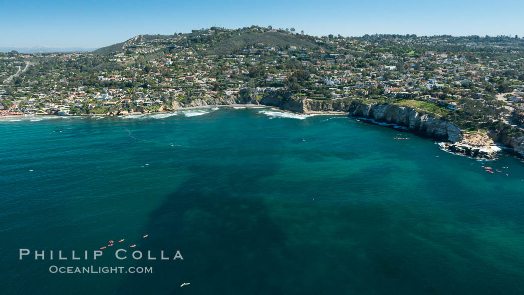 Aerial Photo of Matlahuayl State Marine Reserve (SMR), La Jolla Shores Beach. California, USA, natural history stock photograph, photo id 30633