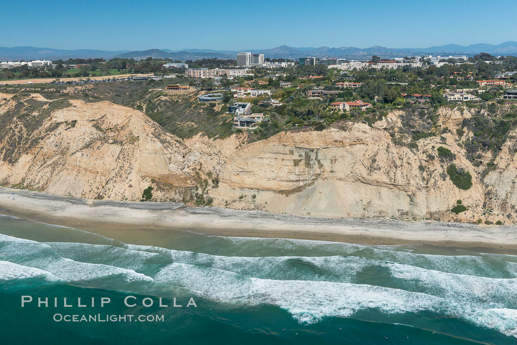 Aerial Photo of San Diego Scripps Coastal SMCA. Blacks Beach and Torrey Pines State Reserve. La Jolla, California, USA, natural history stock photograph, photo id 30621