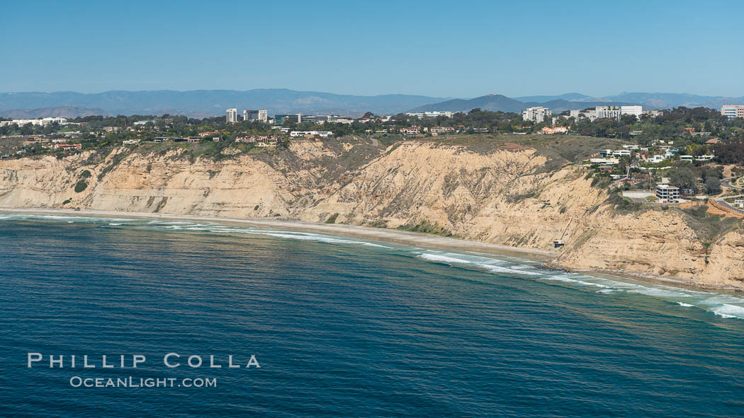 Aerial Photo of San Diego Scripps Coastal SMCA. Blacks Beach and Torrey Pines State Reserve. La Jolla, California, USA, natural history stock photograph, photo id 30629