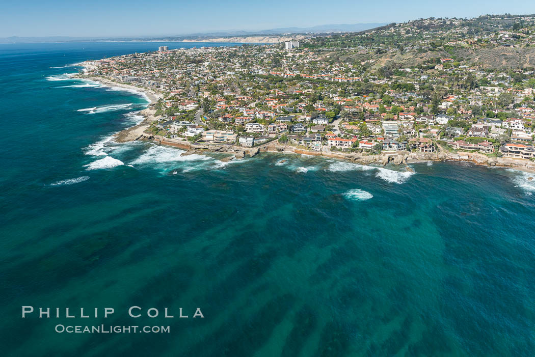 Aerial Photo of South La Jolla State Marine Reserve. California, USA, natural history stock photograph, photo id 30639