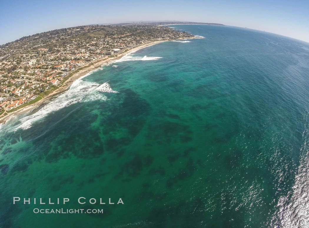 Aerial Photo of South La Jolla State Marine Reserve. California, USA, natural history stock photograph, photo id 30637