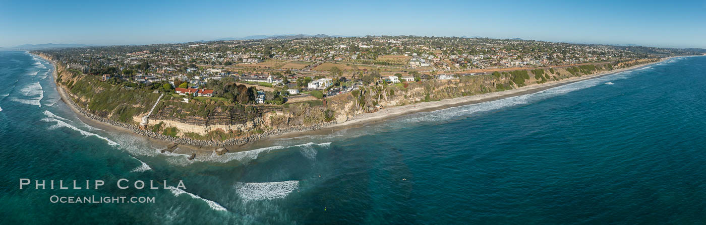 Aerial Photo of Swami's and Encinitas Coast. California, USA, natural history stock photograph, photo id 30788