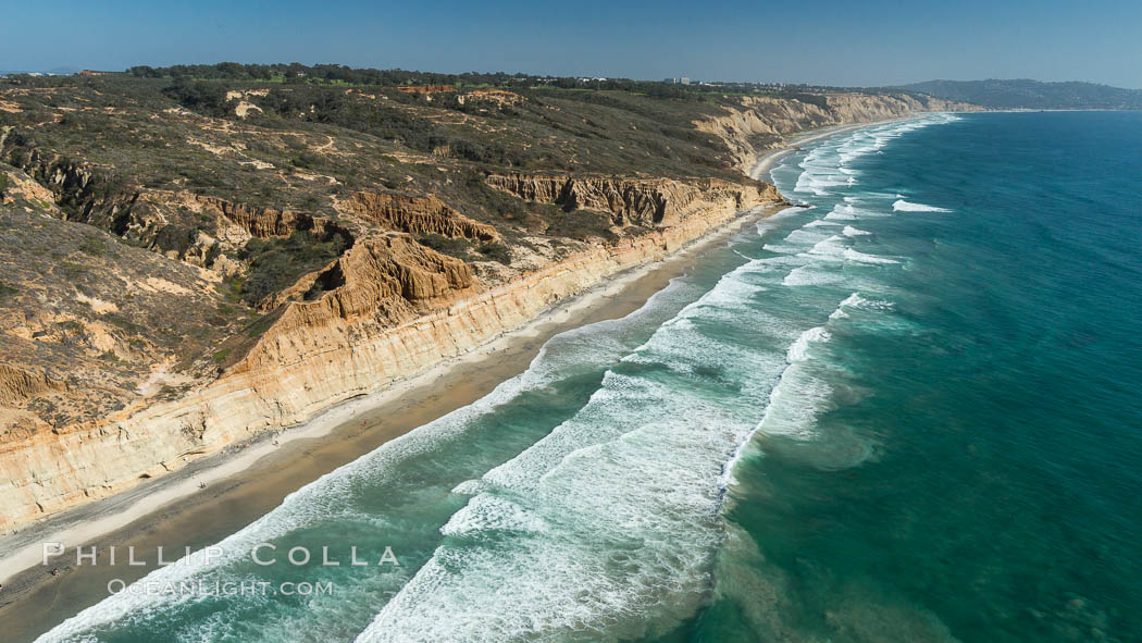 Aerial Photo of Torrey Pines State Reserve. San Diego, California, USA, natural history stock photograph, photo id 30818