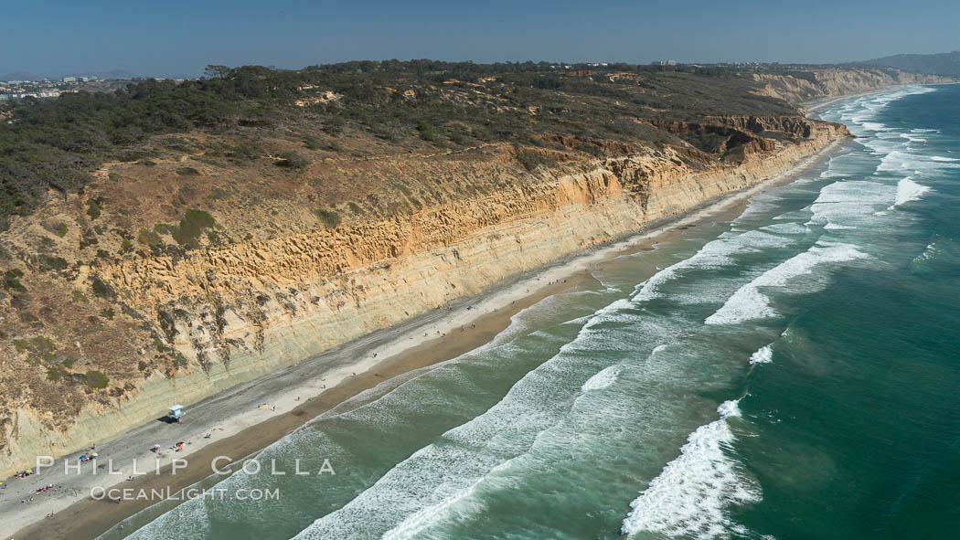 Aerial Photo of Torrey Pines State Reserve. San Diego, California, USA, natural history stock photograph, photo id 30817