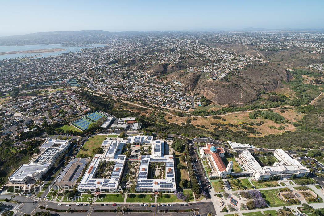 Aerial Photo of University of San Diego. California, USA, natural history stock photograph, photo id 30830