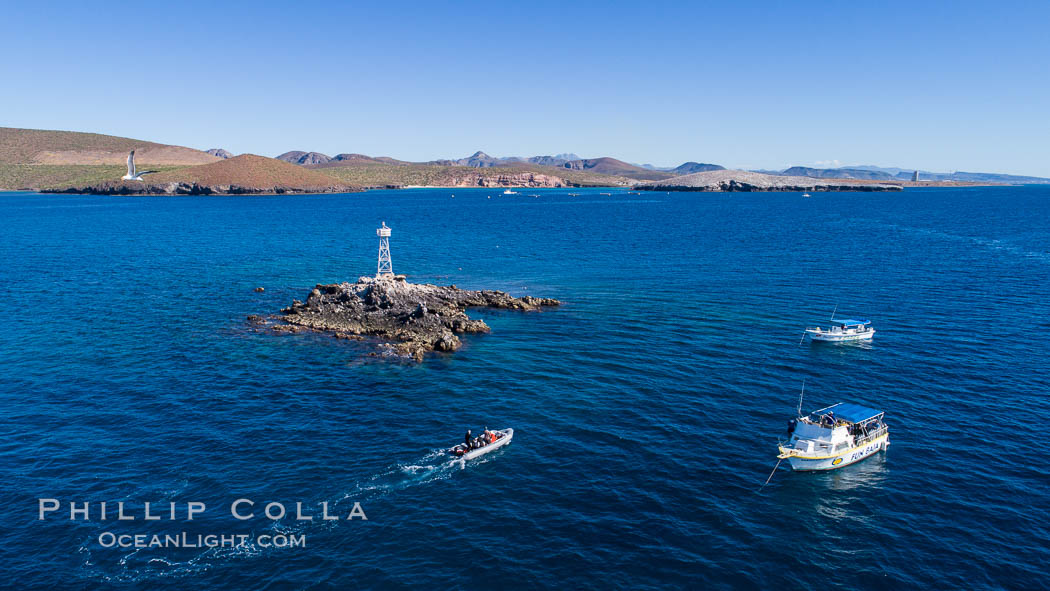 Aerial View near Playa Balandra and Lobera San Rafaelito, Sea of Cortez. Baja California, Mexico, natural history stock photograph, photo id 33831