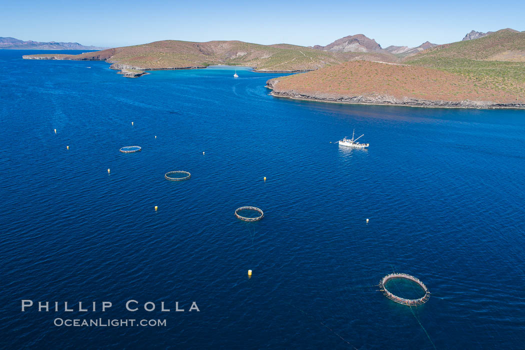 Aerial View near Playa Balandra and Lobera San Rafaelito, Sea of Cortez. Baja California, Mexico, natural history stock photograph, photo id 33833