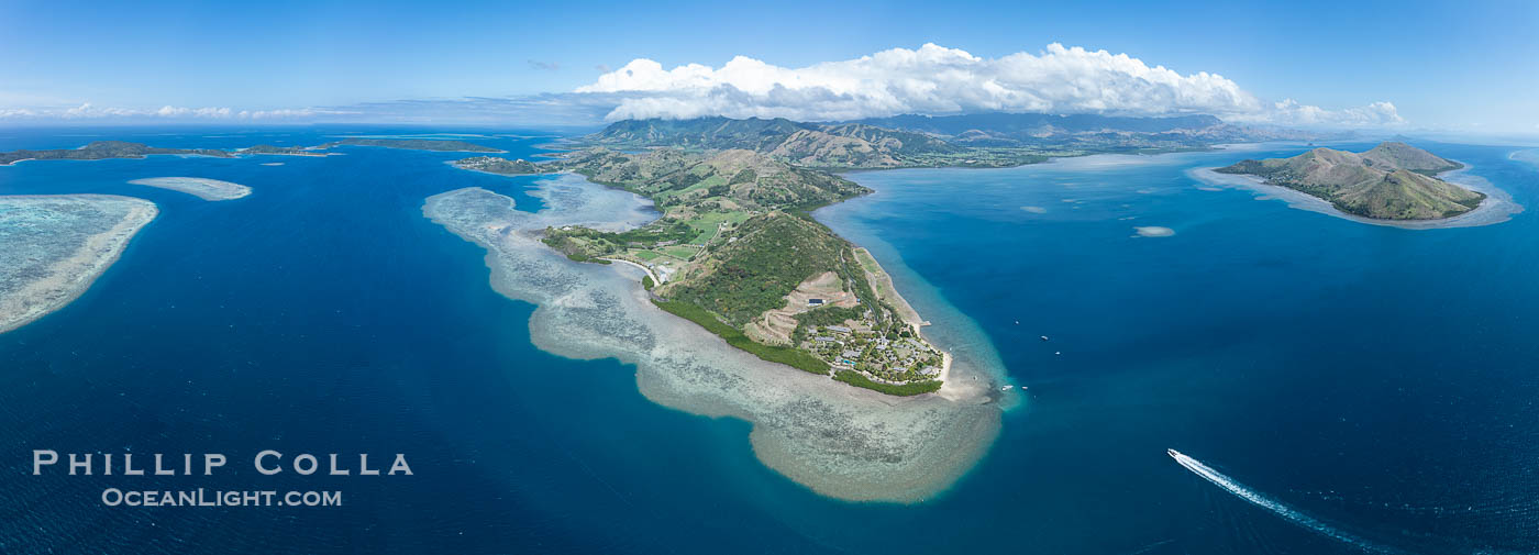 Aerial View of the the Rakiraki Peninsula, Fiji Islands. Viti Levu Island, natural history stock photograph, photo id 41174